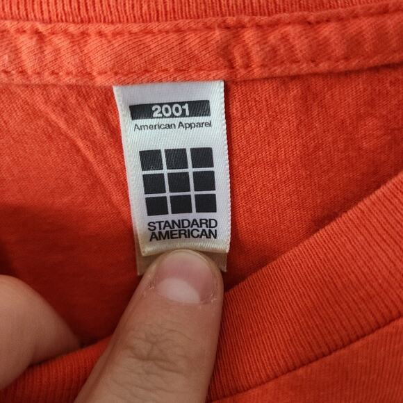 Rolling Stones Graphic Print Short Sleeve Tee Women's Small Orange 2001 - Picture 4 of 4